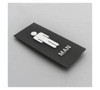 Toilet Signs Reminder Indicator Plaque Shopping Mall Office Buildings Door Plates Men Women Wc Orientation Signage 3D Side Mount(6)