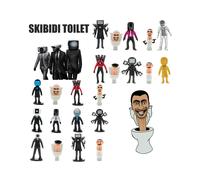 Toilet Skibidi Mini Man Figure Model Toy Battle Game Desk Decor Kids Figurine