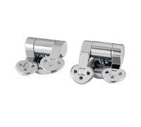 Toilet Slow-Down Hinges,Zinc Alloy Replacement Hinge Kit Adjustable Accessories for Most Wood, Resin, and MDF Toilet Pew