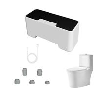 Toilet Smart Sensor Flusher - Touchless Automatic Unit, USB Rechargeable Device, Sensitive Low Noise Toilet Flusher, 1200mAh Battery | Home Bathroom Uses Restrooms Hotels Offices Residences