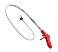 Toilet Snake Clog Remover - Flexible Drain Snake For Toilet Clogs | Non-Slip Plumbing Auger Tool With Claw Grabber - Handy Pipe Cleaner For Bathroom, Sink, Shower, Tub, Kitchen, Sewer Lines