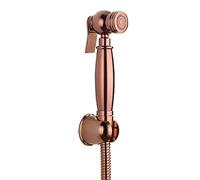 Toilet Spray Gun Set Handheld Bidet Sprayer for Shower Head with Hose Brass Cold Water Wall Mounted Rose Gold Cloth Diaper Kit