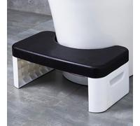 Toilet Step Stool, Toilet Assistance Steps, Bathroom Toilet Stool, Kids Tot Step Stool, Foldable Toilet Stool, Fits All Toilets, Folds for Easy Storage (Black)