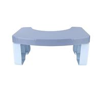 Toilet Stool Foldable Toilet Potty Stool Strong Weight Bearing Squatting Potty Stool Comfortable Angle PP Easy to Store for Travel,39.5x21.5x17.5cm (Blue)