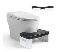 Toilet Stool for Bathroom,Non-Slip Potty Stool for Pooping,Toilet Step Stool for Adults/Seniors/Kids(1count) (black)