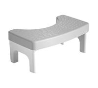 Toilet Stool for Poo Posture Squatting Bathroom Stool Portable Thick Non-Slip Potty for Children Adults (Grey)