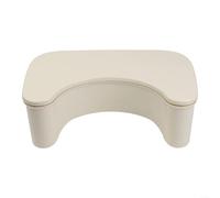 Toilet Stool for Squatting Posture Improvement - PP Plastic Bathroom Step with Storage Box for Standard Toilets 40.5x24x14cm(Beige)