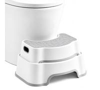 Toilet Stool Squat Adult，Height Adjustable Potty Stool for Bathroom | Dual-Height，TPR Non-Slip Surface ＆ bottom of the stool，Support Up to 265 lbs