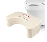 Toilet Stool Squat Non-Slip Bathroom Step Up Stool Ergonomic Heavy Duty