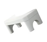 Toilet Stool, U Shaped PP Bathroom Step Stool | Stable Middle, Strong Bearing, Portable and Easy to Clean, White Cartoon Style for Family Bathroom Use