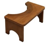 Toilet Stool Wooden Step Stool Ergonomic Step Stool - For Seniors, Home, Bathroom, Shower, Camping, Travel, Dorm, Age Users, Making It A