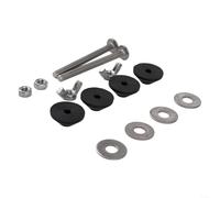 Toilet Tank Bolt, Stainless Steel M6 Cistern to Pan Fixing Kit with Rubber Gaskets for Secure WC Close Coupling Installation, Silver, 2 Pack