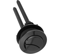 Toilet Tank Button, 1pcs 38mm Black Flush Valve Cisterns Dual Push Button Bathroom Accessories