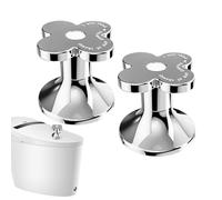 Toilet Tank Button - 3.1x3.1x2.9cm Flower Shaped Handle, Lid Cover Lifter, Portable Adhesive Press Tool, Decorative Bathroom Accessory, Non Contact Opener for Bathroom Toilet Decor Home Use