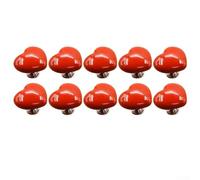 Toilet Tank Button in Whimsical Love Shape Effortless Operation for Enhanced Bathroom Style (10 Red)