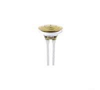 Toilet Tank Double Flush Button, Ultra Toilet Push Button Flush Replacement Dual Flush Cistern Valve, User-Friendly Installation(Gold)