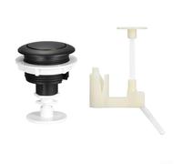 Toilet Tank Flush Button Replacement for Toilet Models, Single-Press Push Button with Mounting Bracket, ABS Material(matte)