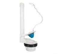 Toilet Tank Flush Valve with Chain for Drainage System Water Stop Flap Cover Seal ABS Plastic and Stainless Steel Construction (2#)