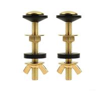 Toilet Tank to Bowl Bolts 2PCS with Brass Nut Screw for Effective and Secure Toilet Repair Solutions (A)