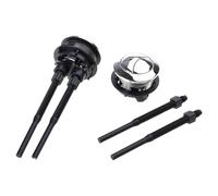 Toilet Tanks Button 38mm Double Flush Round Black Accessory Home Bathroom Repair Quick Flush Double Set for Adjustment