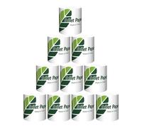 Toilet Tissue - 10x Rolls, Sustainable Toilet Rolls Bulk Buy, Embossed Toilets Paper | Earth Friendly Dining Room Napkins for a Clean and Hygienic Bathroom