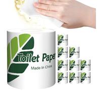 Toilet Tissue | Eco-Friendly Bath Rolls Soft Sustainable Paper | Gentle Toilet Wipes 10X | Earth Conscious Tissue for Home Hygiene Bathroom Use