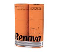 Toilet Tissue Paper Orange 6 Rolls 3 Ply Soft Colored Bathroom Comfort Pack Box