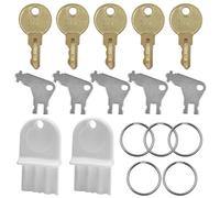 Toilet Tissue & Soap Dispenser Key Set,12 Pcs Universal Paper Towel Dispenser Key, Replacement Key Compatible for Georgia Pacific, E114/E-114 Toilet Paper Dispensers and Other Brands