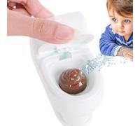 Toilet Toy: Realistic Toilet Shape, Water Charging Room, Easy Press Activation, Portable Indoor Use | Humorous Bathroom Style Effect For Moments D