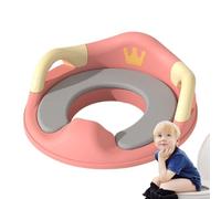 Toilet Trainer with a Non-Slip Mat, Kids Toilet Trainer with Handle | Potty Training Seat with a Non-Slip Mat for Home, Travel, Excursion, Bathroom Tidy Thanks to the Integrated