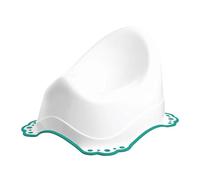 Toilet Training Seat Combo Unisex White for Safe Toddler Loo Potty Training in The Bathroom and Home Tiny to Tots Toddler Toilet Training Range Oval Shape (Teal, Large Potty)