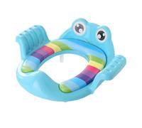 Toilet Training Seat with Handles and Anti Slip Pads | Pp Ring, Cartoon Design, Blue Finish, Safe Use, Comfortable to Hold Support