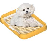Toilet Tray For Dogs - For And Puppies | Portable Potty Training Cat Pee Dish Mat with Mesh Grids