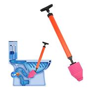 Toilet Unclogging Device High-Pressure Manual One Shot Toilet Unblockage Household Sewage Pipe Dredger