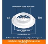 Toilet Vent Fan with Rotating Impeller Bathroom Air Circulation | Pressurised rotating impeller actively draws out stale air and moisture, keeping your bathroom fresh and well-ventilated.