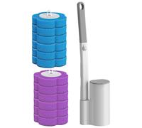 Toilet Wand Holder Designed For Use And Effortless Maintenance Toilet Brush And Holder With Cleaner Refills Disposable Scrubbing Pad