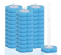 Toilet Wand Kit, 30 Pcs Toilet Wand Replacement Heads, Toilet Brush Replacement Head with Handle Wall-mounted Holder Cleaner Set for Home Bathroom Kitchen