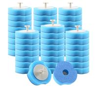 Toilet Wand Kit, Disposable Toilet Brush With Holder, Disposable Toilet Cleaning System for Sink Bathtub Wash Basin Mop Pool (48 Pcs Replacement Head)