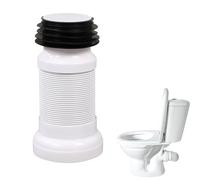 Toilet Waste Pipe Connector, 250-500mm Toilet Pan Connector, Universal Toilets Pan Connectors for WC Waste Pipe Universal WC Flexible Wastes Pipes Plumbing Fittings for All Standard Toilets