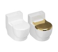 Toilet Water Bowl for Cats | Toilet Cat Water Dispenser | Removable Funny Gravitys Waters Dispenser for Cats | Novelty Anti-Spill Pet Watering Raised Dish Accessories for Cat & Dog
