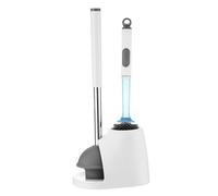 ToiletBuddies Toilet Brush & Plunger Set - Toilet Bowl Brush and Holder, Refillable Liquid Dispenser Brush - 2 in 1 Silicone Toilet Brush & Plunger Set for Bathroom