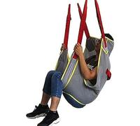 Toileting Hoist Sling, Mesh Patient Lift Sling, Patients Bath Commode Lifter Divided Leg Sling, Medical Handicap Commode Full Body Sling for People with Reduced Mobility,Gray