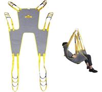 Toileting Hoist Sling with Split Leg Design, Breathable Mesh Fabric for Safe Patient Transfer and Walking Training, Ideal for Elderly and Disabled Care