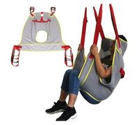 Toileting Sling for Hoist,Patient Hoist Lift Dress Toileting Access Premium Padded Sling with Headrest