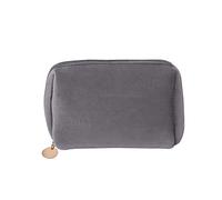 Toiletry Bag 1 Pc Women Zipper Velvet Make Up Bag Travel Large Cosmetic Bag Solid Color Female Make Up Pouch .(Green)