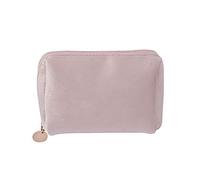 Toiletry Bag 1 Pc Women Zipper Velvet Make Up Bag Travel Large Cosmetic Bag Solid Color Female Make Up Pouch .(Green)