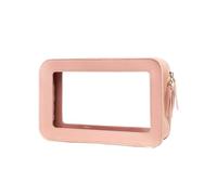 Toiletry Bag 1Pcs Transparent PVC Square Toiletry Bag, Splicing Skin Care Product Storage Bag, Portable Travel Cosmetic Bag(B)