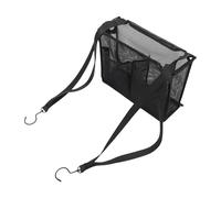 Toiletry Bag, Camping Shower Bag, Portable Large Mesh Bathroom Organizer for Travel Beach Gym Home Outdoor Walking Swimming RV Fishing, 11.81 x 3.94 x 9.06 inches, Black, 1-Piece