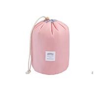 Toiletry Bag Cosmetic Bag Round Waterproof Makeup Bag Travel Organizer Female Multi Functional Storage Bag(Pink)