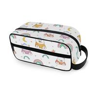 Toiletry Bag Cute Rainbows Bears Star Large Cosmetic Case Portable Travel Wash Bag Shaving Dopp Kit Makeup Organiser with Handle for Women Men